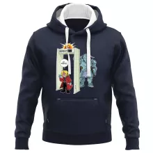 Sweat-Shirt à capuche Edward « Détecteur de métaux ! » – Parodie Full Metal Alchemist