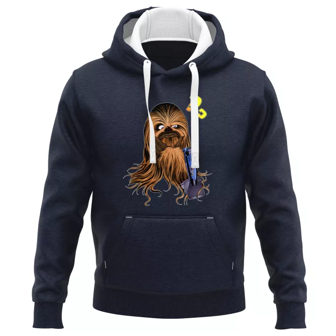 PREMIUM Kapuzenpullover Parodie auf Star Wars Chewbacca