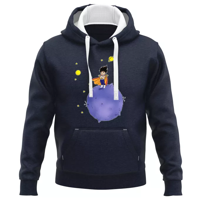 Felpe con cappuccio PREMIUM Paoridia Dragon Ball Z - DBZ Il piccolo principe Vegeta