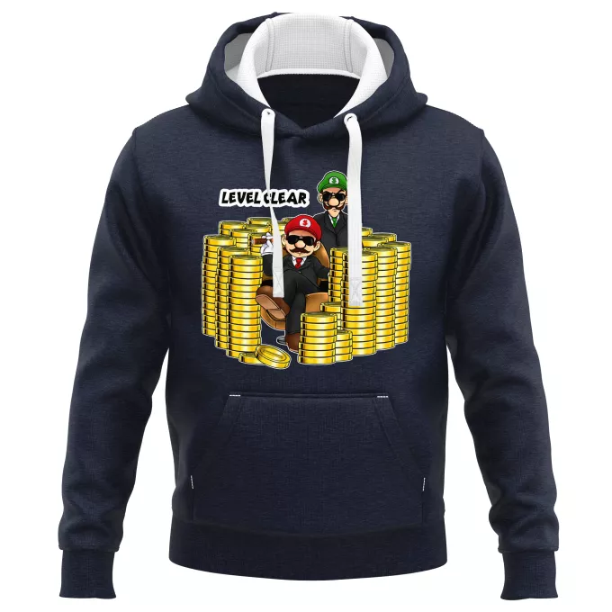 Sweat à Capuche "Luigi Libre" - Col Tissé - Coupe Classique - 241 G - Liberté D'expression