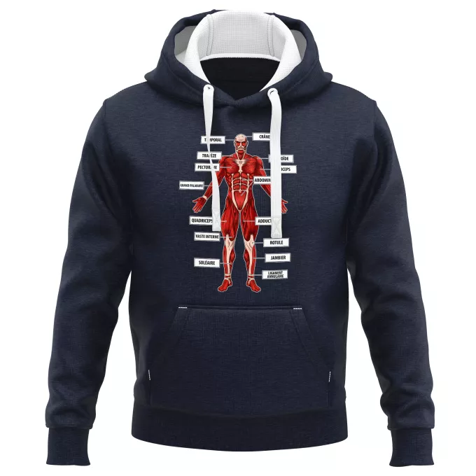 Sweat-shirts à Capuche PREMIUM Parodie L'attaque des Titans Titanatomie colossale... :) - Le Titan Colossal