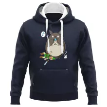Felpa con cappuccio Totoro “Totoro e Link” – Parodia dei Zelda