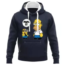 Sweat-Shirt à capuche Homer Simpson « Un fiston trop mignon (Super Deformed) » – Parodie Les Minions