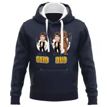 Sudadera con capucha Han Solo “Han Solo y Chewbacca” – Parodia de Star Wars