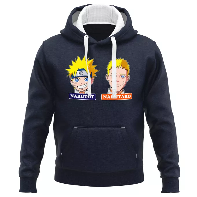Sweat-shirts à Capuche PREMIUM Parodie Naruto Narutôt... Narutard !