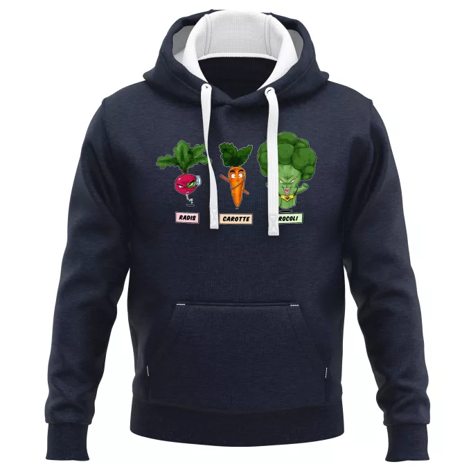 Sweat-shirts à Capuche PREMIUM Parodie Dragon Ball Z - DBZ Super Héros de la Planète Végétale - Sangoku, Broly, Raditz