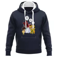 Sweat-Shirt à capuche Aiolia « Un gros chat sauvage en laisse ! » – Parodie Saint Seiya