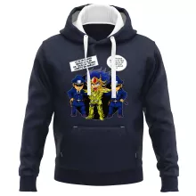Sweat-Shirt à capuche Death Mask « L'affaire D.S.Mask ( Il affichait le visage de ses victimes sur les murs de son temple...) » – Parodie Saint Seiya