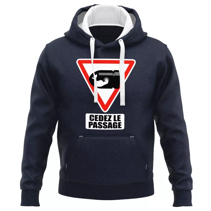 Sweat-shirts à Capuche PREMIUM Parodie Mario Kart Cédez le passage ! - Bill Ball