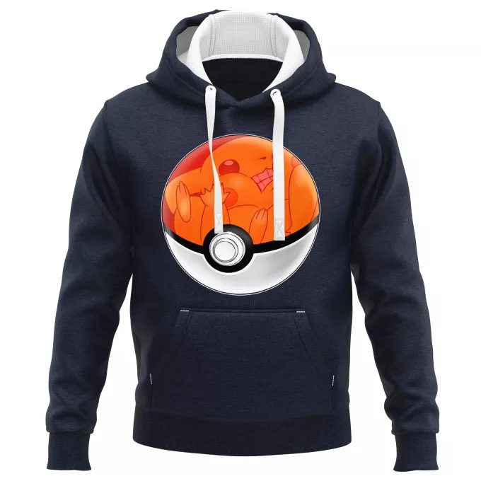 PREMIUM Hooded Sweatshirts Parody of Pokémon Pikachu - Why Pikachu hates Poké ball... - Poke Ball