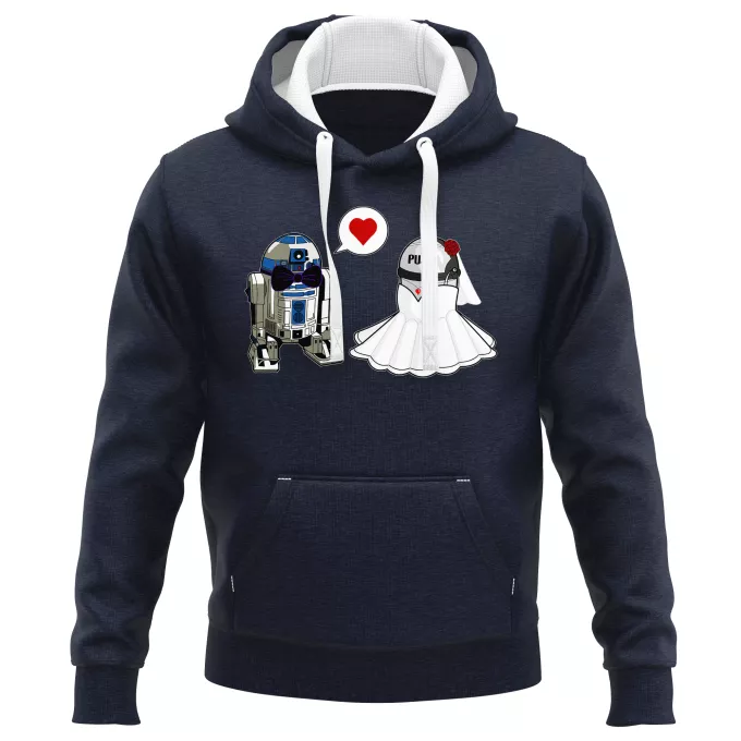 Sudaderas con capucha PREMIUM Parodia Star Wars R2-D2