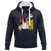 Sweat-Shirt à capuche Aiolia « Les Rues du Sanctuaire de plus en plus mal fréquentées... » – Parodie Saint Seiya