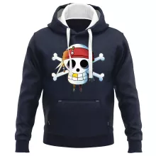 Sweat-Shirt à capuche Luffy « Le Drapeau Pirate du Capitaine Jack à la Sauce Manga » – Parodie One Piece