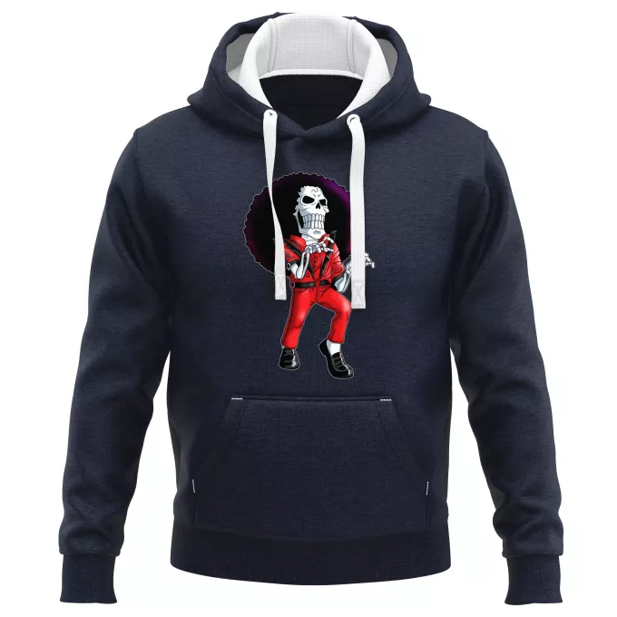 Tröjor PREMIUM med huva Parodi One Piece Brook och Thriller