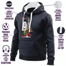 Sweat-Shirt à capuche Link « Un elfe à la mer.... » – Parodie Zelda