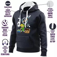 Sweat-Shirt à capuche Link « Le Grappin... » – Parodie Zelda