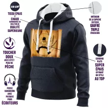 Sweat-Shirt à capuche Zoro Roronoa « Da Vinci Samurai ! » – Parodie One Piece
