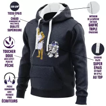 Sudadera con capucha R2-D2 “R2-D2 y C-3PO” – Parodia de Star Wars