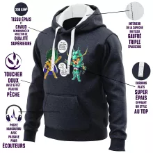 Sweat-Shirt à capuche Shura « J't'ai cassé là ! » – Parodie Saint Seiya