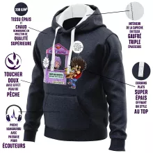 Sweat-Shirt à capuche Seiya « Réparations Tous Métaux ! » – Parodie Saint Seiya