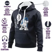 R2-D2 Hoodie – Star Wars parody
