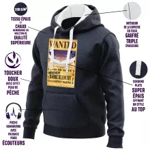 Sweat-Shirt à capuche Edward Newgate « Le Wanted secret... » – Parodie One Piece