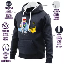 Pikachu Hoodie “Pikachu and Ash Ketchum” – Pokémon parody