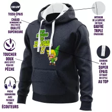 Sweat-Shirt à capuche Link « Un Coup de gueule de héros... » – Parodie Zelda