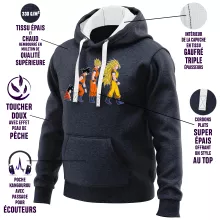 Son-Goku Kapuzenpullover “Evolutionstheorie” – Parodie auf Dragon Ball Z