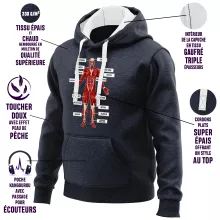 Sweat-Shirt à capuche Le Titan Colossal « Titanatomie colossale... » – Parodie L'attaque des Titans