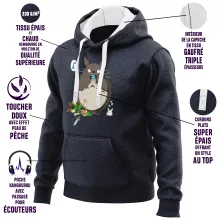 Felpa con cappuccio Totoro “Totoro e Link” – Parodia dei Zelda