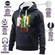 Camisola com capuz Link “Norman Rockwell style” – Zelda de parodia