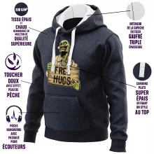 Walking Dead Zombie Kapuzenpullover “Free Hugs” – Parodie auf The Walking Dead