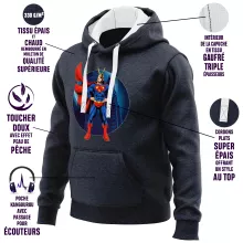 All Might X Superman Kapuzenpullover – Parodie auf My Hero Academia