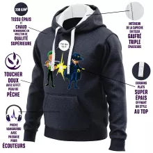 Sweat-Shirt à capuche Zorro Roronoa « D'un Z qui veut dire... » – Parodie One Piece