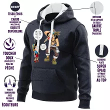 Sweat-Shirt à capuche Usopp « Menteur, Menteur ! » – Parodie One Piece