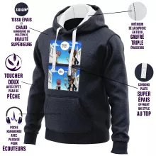 Sweat-Shirt à capuche Natsu Dragnir « Hey mec, t'as pas du feu ? » – Parodie Fairy Tail