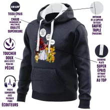 Sweat-Shirt à capuche Aiolia « Un gros chat sauvage en laisse ! » – Parodie Saint Seiya