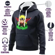 Sweat-Shirt à capuche « Crôa Crôa No Jutsu !! » – Parodie Naruto