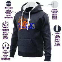 Sweat-Shirt à capuche « Vas-y attaque ! » – Parodie Naruto