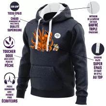 Sweat-Shirt à capuche Kyubi « Petit joueur ! » – Parodie Naruto