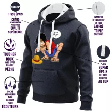 Sweat-Shirt à capuche Luffy « Mon Précieux (Haki Version) » – Parodie One Piece
