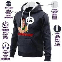 Sweat-Shirt à capuche « C'est pas ma guerre !! » – Parodie Rambo
