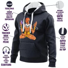 Sweat-Shirt à capuche Dhalsim « Elastic Fighter ! » – Parodie One Piece