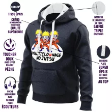 Sweat-Shirt à capuche Naruto Multiclonage « Multiclownage No Jutsu !! » – Parodie Naruto