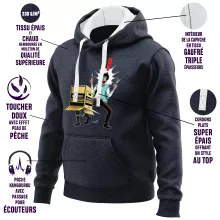 Sweat-Shirt à capuche Solid Snake « Colis piégé... » – Parodie Metal Gear Solid