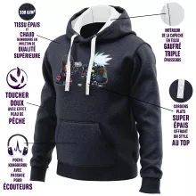 Kakashi Hoodie “Kakashi and Itachi” – Naruto parody