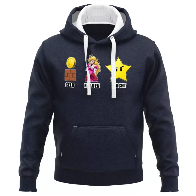 PREMIUM Kapuzenpullover Parodie auf Super Mario Mario