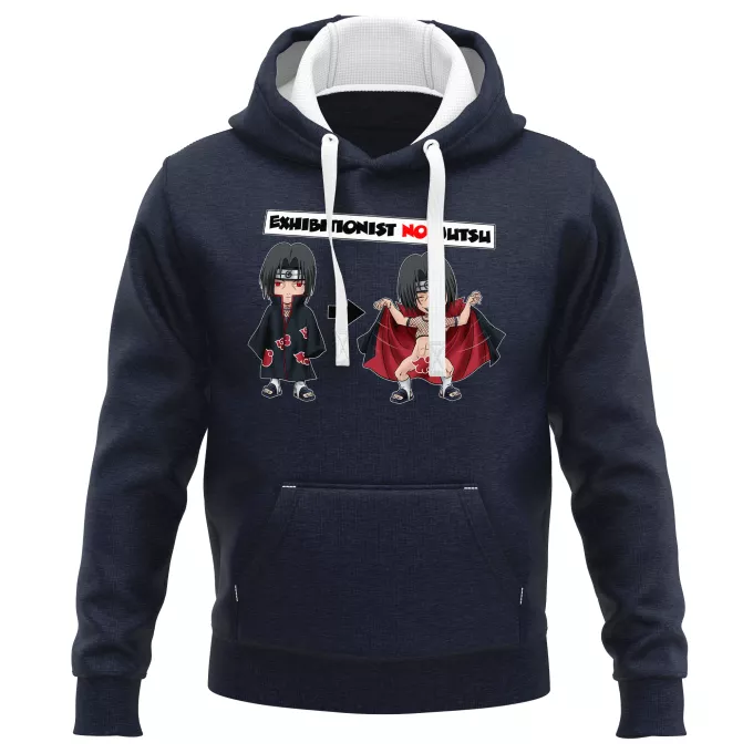 PREMIUM Kapuzenpullover Parodie auf Naruto Itachi Uchiwa