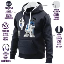 R2-D2 Kapuzenpullover – Parodie auf Star Wars